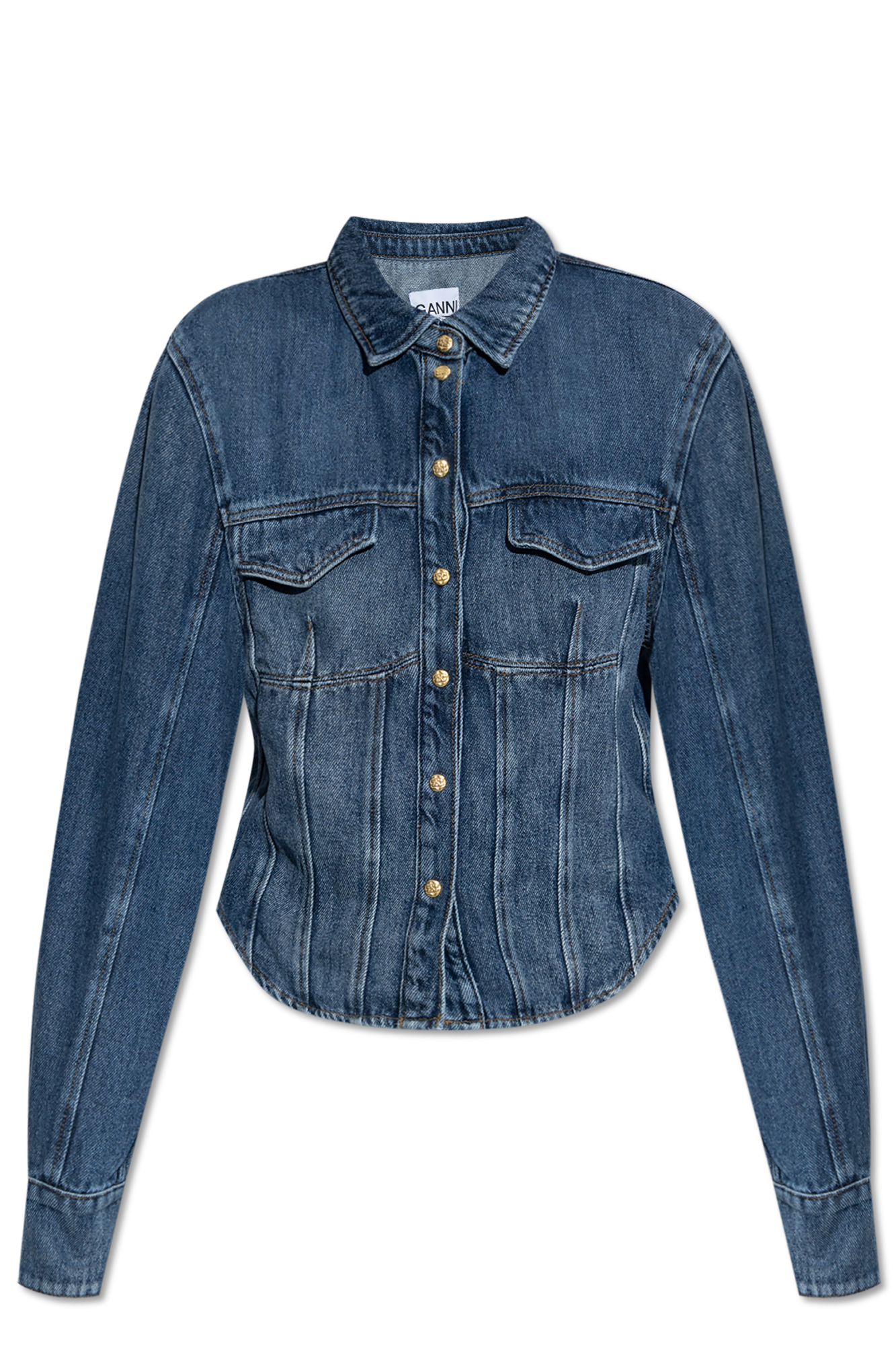 GANNI/ガニー】Light Denim Oversized ：デニムシャツ（シャツ